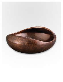 A beautiful bowl handcrafted in gleaming, bronze-finish alloy fits in seamlessly with any decor, from ultra-sleek modern to classic traditionalist. From the Heritage Pebble CollectionAntique copper-plated alloy8 diam.Wipe cleanImported A beautiful bowl handcrafted in gleaming, bronze-finish alloy fits in seamlessly with any decor, from ultra-sleek modern to classic traditionalist. From the Heritage Pebble CollectionAntique copper-plated alloy8 diam.Wipe cleanImported