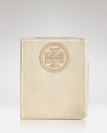 Outfit your tablet with Tory Burch's logo-embossed e-tablet case. In luxe pebbled leather with a suede lining, it's nearly as geek-chic as you are. Outfit your tablet with Tory Burch's logo-embossed e-tablet case. In luxe pebbled leather with a suede lining, it's nearly as geek-chic as you are.