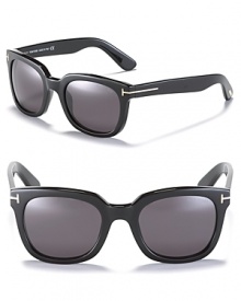 Channel your geek chic side in these thick framed wayfarer sunglasses from Tom Ford.