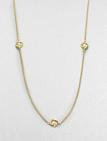 From the Chain Collection. This 18k yellow gold chain is dotted with sparkling diamonds.Diamonds, 0.21 tcw 18k yellow gold Length, about 18 Lobster clasp Imported From the Chain Collection. This 18k yellow gold chain is dotted with sparkling diamonds.Diamonds, 0.21 tcw 18k yellow gold Length, about 18 Lobster clasp Imported