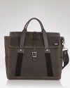This handsome bag from Jack Spade sets you off to work in style, with plenty of room for all your 9 to 5 essentials. Remember, it takes more than a shirt and tie to dress for success.