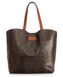 Like the gorgeous seaside city of its namesake, this croc-embossed Italian leather tote will escort you on any destination in style. The classic design features antique brass hardware and handcrafted stitching that lend a vintage feel, while pockets and compartments offer perfect organization within. Like the gorgeous seaside city of its namesake, this croc-embossed Italian leather tote will escort you on any destination in style. The classic design features antique brass hardware and handcrafted stitching that lend a vintage feel, while pockets and compartments offer perfect organization within.