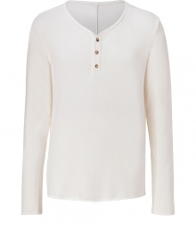 Lend a laid-back look to your casual cool staples with Closeds ultra soft cotton henley - Round neckline, long sleeves, henley button placket - Classic slim fit - Wear with favorite jeans, a flannel and lace-ups Lend a laid-back look to your casual cool staples with Closeds ultra soft cotton henley - Round neckline, long sleeves, henley button placket - Classic slim fit - Wear with favorite jeans, a flannel and lace-ups