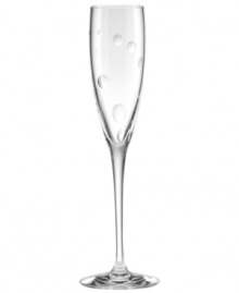 A nice surprise, this flute from the Society Hill crystal stemware collection features pressed dots and clean lines in luminous crystal from kate spade new york. A nice surprise, this flute from the Society Hill crystal stemware collection features pressed dots and clean lines in luminous crystal from kate spade new york.