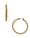 These braided hoop earrings from Lauren by Ralph Lauren are the perfect complement to this season's nautical styles.