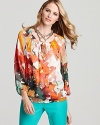 Calvin Klein Floral Peasant Top