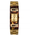 Golden girl. Make your mark with this glam watch by GUESS.