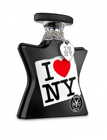 To celebrate the debut of the I Love New York by Bond No. 9 eau de parfum collection, we're offering a limited edition with a detachable silver heart charm on a chain. So here at last is a wearable symbol of your love for the Empire State. Notes of bergamot, muguet, pepper, cocoa, coffee beans, creamy chestnut, patchouli, vanilla, leatherwood and sandalwood. 3.4 oz. To celebrate the debut of the I Love New York by Bond No. 9 eau de parfum collection, we're offering a limited edition with a detachable silver heart charm on a chain. So here at last is a wearable symbol of your love for the Empire State. Notes of bergamot, muguet, pepper, cocoa, coffee beans, creamy chestnut, patchouli, vanilla, leatherwood and sandalwood. 3.4 oz.