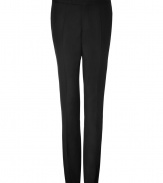 These elegant pants are a staple of any gentlemans closet - Slim, straight cut with flattering pleats - Features two diagonal pockets at the side, and two welt pockets with buttons at the back - High-quality, favorite choice for a lifetime - Pair with matching jacket and shirt for the office, dinner parties and special events