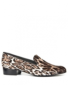 Roaring fun, these Stuart Weitzman smoking flats are the cat's meow, in a spot-on leopard print.