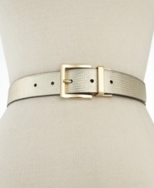 Metallic makes every outfit instantly eye-catching, like this classic design from Style&co. that reverses from glam gold to basic black, and back again. Metallic makes every outfit instantly eye-catching, like this classic design from Style&co. that reverses from glam gold to basic black, and back again.