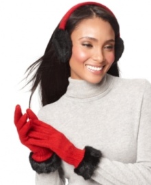 Cold weather cutie. Keep your ears warm with fluffy faux fur earmuffs by Style&co. Cold weather cutie. Keep your ears warm with fluffy faux fur earmuffs by Style&co.