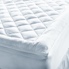 Thanks to a breakthrough in fabric technology, this soft cotton cover is highly water and stain resistant, without compromising the hand of the cloth. An extremely long lasting mattress pad that will protect your mattress for years to come, it's filled with ten ounces of high quality polyester fill. Thanks to a breakthrough in fabric technology, this soft cotton cover is highly water and stain resistant, without compromising the hand of the cloth. An extremely long lasting mattress pad that will protect your mattress for years to come, it's filled with ten ounces of high quality polyester fill.