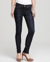 Rock downtown style in rag & bone/JEAN skinnies, distressed with subtle whiskering for understated cool.