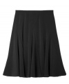 Dress up her wardrobe with this versatile plus size black skirt from BCX.
