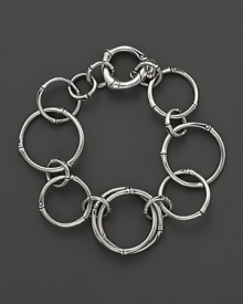 John Hardy's bamboo link bracelet lends timeless style in sterling silver.