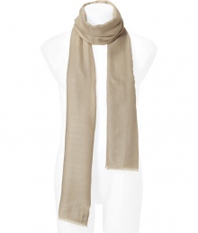 Luxurious scarf in beige cashmere - Wonderfully soft, high quality - With fine fringe - Beautifully long and moderately broad - Elegant AND warm - The perfect accessory needed to complete all looks from suits to casual outfits Luxurious scarf in beige cashmere - Wonderfully soft, high quality - With fine fringe - Beautifully long and moderately broad - Elegant AND warm - The perfect accessory needed to complete all looks from suits to casual outfits