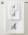 Utterly classic, this Initial Script hand towel gives your bathroom that personal touch it deserves in a completely elegant design. Features a beautifully embroidered script letter of your choice on a soft cotton ground.