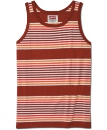 Stripe it up this summer with a hot-weather staple: a sleeveless tank from Levi's.