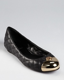 Audrey Hepburn would have approved--these classically quilted Tory Burch ballet flats make a luxe, timeless statement.