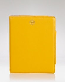 Accessorize your gadget in bold fashion with this leather tablet case from Tory Burch, crafted from fine Vachetta leather and finished with a delicate logo plaque. Accessorize your gadget in bold fashion with this leather tablet case from Tory Burch, crafted from fine Vachetta leather and finished with a delicate logo plaque.