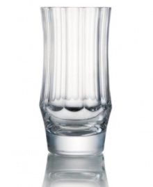 A taste of luxury. Deep olive cuts shape the handcrafted Central Park highball glasses, offering the exquisite crystal of Rogaska and contemporary grandeur of Trump Home drinkware. A taste of luxury. Deep olive cuts shape the handcrafted Central Park highball glasses, offering the exquisite crystal of Rogaska and contemporary grandeur of Trump Home drinkware.