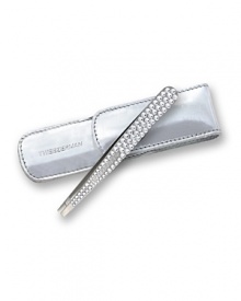 Add some glam to your bag and a little dazzle to your brow beauty routine with this Luxe Edition of our award-winning Slant®. Our classic stainless steel tweezer is bewitchingly bejeweled with deliciously daring, beautifully bright Swarovski® Crystals. Famous for its precision, the Slant's perfectly aligned hand-finished tips are guaranteed to grab every hair, hair every time.Always tweeze one hair at a time in direction of hair growth. For expert brow shaping, use the broad side of the SLANT for general tweezing and flip tweezer to use the tip of the higher side of the edge for precision work.Clean only the tweezer tips with an alcohol-moistened pad after each use. Clean crystals by rubbing lightly with a clean, smooth cloth. Do not soak tweezer body in water/solution or heat-sterilize. As with any fine crystal, handle with care. When not in use, keep in case to avoid dulling or breaking by scratching against or dropping on hard surfaces. Add some glam to your bag and a little dazzle to your brow beauty routine with this Luxe Edition of our award-winning Slant®. Our classic stainless steel tweezer is bewitchingly bejeweled with deliciously daring, beautifully bright Swarovski® Crystals. Famous for its precision, the Slant's perfectly aligned hand-finished tips are guaranteed to grab every hair, hair every time.Always tweeze one hair at a time in direction of hair growth. For expert brow shaping, use the broad side of the SLANT for general tweezing and flip tweezer to use the tip of the higher side of the edge for precision work.Clean only the tweezer tips with an alcohol-moistened pad after each use. Clean crystals by rubbing lightly with a clean, smooth cloth. Do not soak tweezer body in water/solution or heat-sterilize. As with any fine crystal, handle with care. When not in use, keep in case to avoid dulling or breaking by scratching against or dropping on hard surfaces.