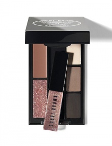 Your go-to gift Monday to Sunday, this pocket-sized palette has it covered with Bobbi's most timeless, tried-and-true colors for eyes and lips. With three Eye Shadows, two Lip Colors, plus a mini Glitter Lip Gloss this compact includes everything you need to achieve a classic, but modern look. Your go-to gift Monday to Sunday, this pocket-sized palette has it covered with Bobbi's most timeless, tried-and-true colors for eyes and lips. With three Eye Shadows, two Lip Colors, plus a mini Glitter Lip Gloss this compact includes everything you need to achieve a classic, but modern look.