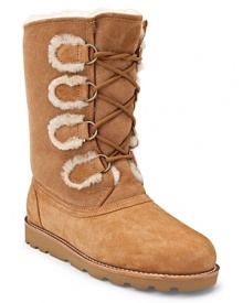 UGG® Australia goes ultra-luxe with shearling-lined suede in a classic silhouette.