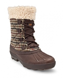 A dash of collegiate plaid and a dose of cozy-cool shearling give UGG® Australia's waterproof boots all-weather style.