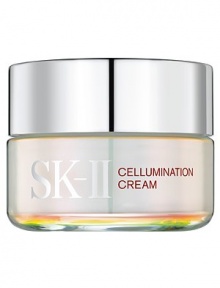 Cellumination Cream hydrates and refines the surface to boost skin's natural, healthy-looking glow and to help diminish the appearance of discoloration for a more even tone. 1.7 oz. Cellumination Cream hydrates and refines the surface to boost skin's natural, healthy-looking glow and to help diminish the appearance of discoloration for a more even tone. 1.7 oz.