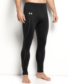 Add an extra layer of protection to your cold weather wardrobe with these Under Armour® leggings. Add an extra layer of protection to your cold weather wardrobe with these Under Armour® leggings.