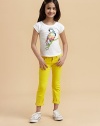 An essential short-sleeved knit is rendered in soft, washed cotton with colorful parrot print and logo detail.Short cuffed sleevesPullover styleCottonMachine washImported