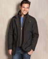 Classic and modern intertwine in this attractive and versatile coat from Nautica.