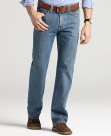 House of blues! Stock your collection with a classic pair from Tommy Hilfiger. House of blues! Stock your collection with a classic pair from Tommy Hilfiger.