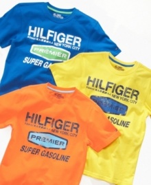 Jump-start his style. Inject some classic cool into his wardrobe with these vintage-style t-shirts from Tommy Hilfiger.