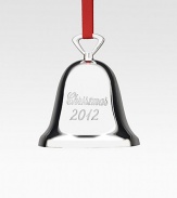 A collectible favorite, the annual Christmas bell in gleaming silverplate is engraved with the phrase Christmas 2012.Lustrous finishSilverplate3HElegantly packaged for gift-giving and storageMade in USA