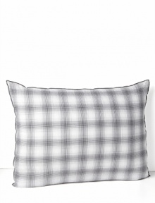 Vera Wang Crinkle Plaid Standard Sham