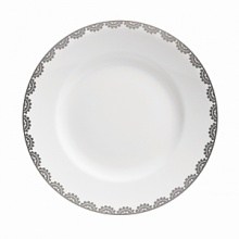 Vera Wang introduces Flirt fine bone china dinnerware. This platinum banded pattern features a modern scallop lace motif and a contemporary take on traditional lace work. Decoration on the inner verge of the accent plate, bread and butter and tea saucer adds a flirtatious touch of whimsy. Vera Wang introduces Flirt fine bone china dinnerware. This platinum banded pattern features a modern scallop lace motif and a contemporary take on traditional lace work. Decoration on the inner verge of the accent plate, bread and butter and tea saucer adds a flirtatious touch of whimsy.