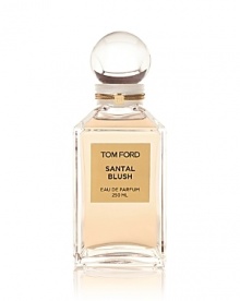 Mesmerizing. Exotic. Mysterious. Tom Ford Santal Blush is a mesmerizing, spicy wood oriental. A textured fusion of creamy sandalwood and exotic eastern spices is enhanced with intoxicating florals and sumptuous woods to create soft, naked glamour with a mysterious spirit of modern earthiness. Its nude juice and blush colored packaging are as sensual as a beautifully contoured nude face. Mesmerizing. Exotic. Mysterious. Tom Ford Santal Blush is a mesmerizing, spicy wood oriental. A textured fusion of creamy sandalwood and exotic eastern spices is enhanced with intoxicating florals and sumptuous woods to create soft, naked glamour with a mysterious spirit of modern earthiness. Its nude juice and blush colored packaging are as sensual as a beautifully contoured nude face.