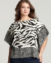 MICHAEL Michael Kors Plus Size Printed Kimono Tunic