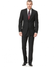 Eternally in style. Let this black suit from Kenneth Cole Reaction be your standard for years to come. Eternally in style. Let this black suit from Kenneth Cole Reaction be your standard for years to come.