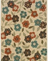 Landscape your floors -- indoors or out -- with this spring-fresh area rug from Sphinx. Featuring a pretty floral pattern made from soft and durable polypropylene that's tough, weather-resistant and easy to clean.