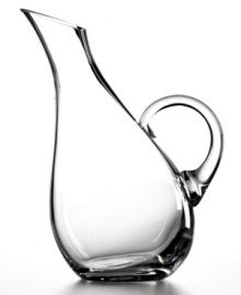 Forgo bottle service for The Cellar's Premium wine carafe. With an artful lean and sturdy handle, this versatile glassware looks fresh on any table, at every meal and occasion. Forgo bottle service for The Cellar's Premium wine carafe. With an artful lean and sturdy handle, this versatile glassware looks fresh on any table, at every meal and occasion.