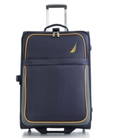 A classic color combination with snazzy grid accenting stands out on this durable, yet incredibly lightweight bag. Built to take on the bustle of being in crowds and braving the world, this easy-glide suitcase features bumpers and a raised wheel housing that protects against the wear and tear of the seasoned traveler. 5-year warranty. (Clearance) A classic color combination with snazzy grid accenting stands out on this durable, yet incredibly lightweight bag. Built to take on the bustle of being in crowds and braving the world, this easy-glide suitcase features bumpers and a raised wheel housing that protects against the wear and tear of the seasoned traveler. 5-year warranty. (Clearance)