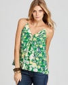 Rebecca Taylor Cami - Patched Silk with Garden Flower Print