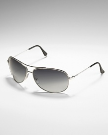 Larger sized aviator sunglasses with APX gradient lenses. Nose pads to help secure fit. Larger sized aviator sunglasses with APX gradient lenses. Nose pads to help secure fit.