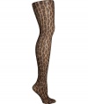 Eye-catching and bold with a thigh-high leopard print, Fogals sheer stockings lend a wild edge to any outfit - Sheer, comfortable stretch waistband, cotton gusset, nude heel, reinforced toe - Wear for cocktails with your favorite Little Black Dress