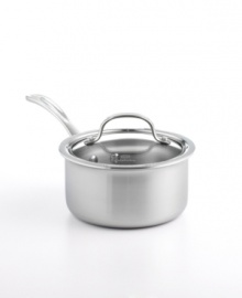 Brilliant good looks. Perfect gourmet results. Combining the long-lasting radiance of stainless steel with the superior performance of a highly conductive, heavy-gauge aluminum core, the Calphalon Tri-Ply saucepan makes it easy to prepare mouthwatering meals day after day -- each more memorable than the last. Lifetime warranty. Brilliant good looks. Perfect gourmet results. Combining the long-lasting radiance of stainless steel with the superior performance of a highly conductive, heavy-gauge aluminum core, the Calphalon Tri-Ply saucepan makes it easy to prepare mouthwatering meals day after day -- each more memorable than the last. Lifetime warranty.