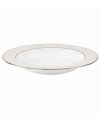 Classic florals and precious platinum give Organdy dinnerware an elegant sensibility that sets special occasions apart. Crafted of fine bone china by Lenox, the rim soup bowl will be part of your dining tradition for decades to come. Qualifies for Rebate
